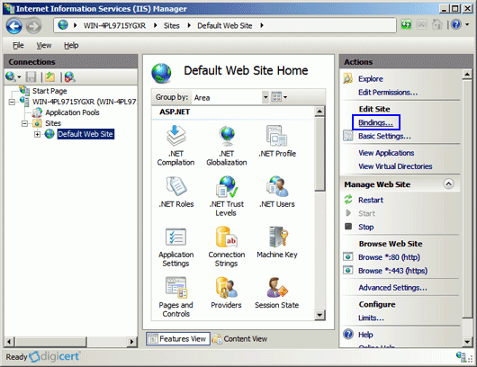 How to Import and Export SSL Certificates in IIS 7
