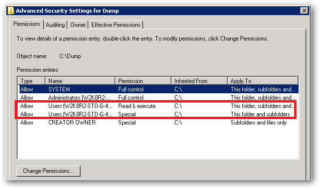 IIS application pool access desktop denied