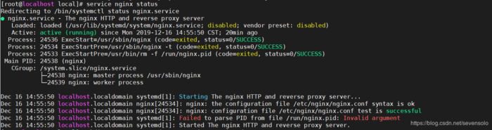 Failed to parse PID from file /run/nginx.pid: Invalid argument
