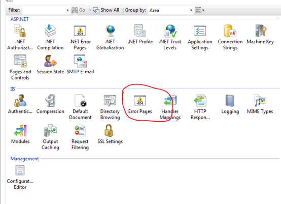 Intercepting a 404 in IIS 7 and up