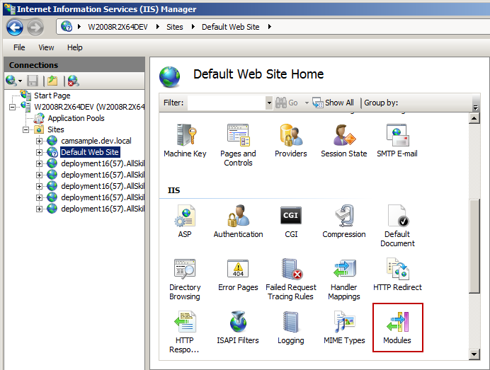 Intercepting a 404 in IIS 7 and up