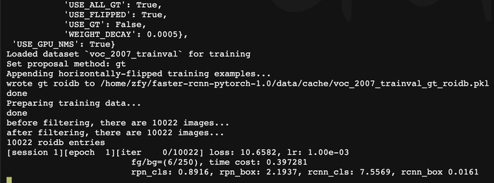 Pytorch1.0.0+ Faster R-CNN + PASCAL VOC2007