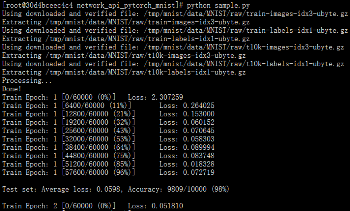 TensorRT&Sample&Python[network_api_pytorch_mnist]