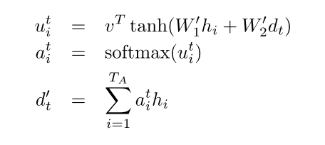 Dynamic attention in tensorflow