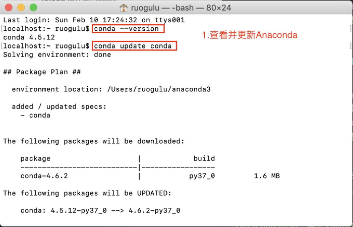 Install TensorFlow in Anaconda