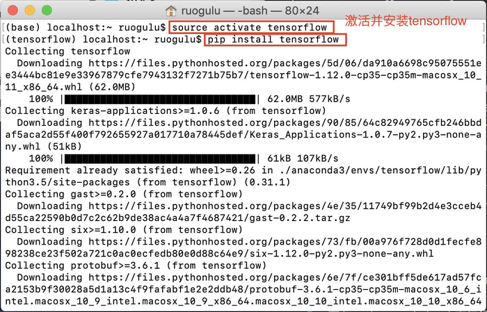 Install TensorFlow in Anaconda