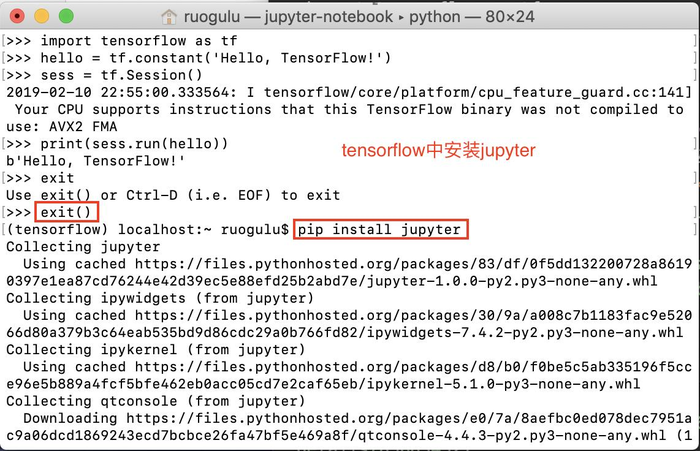 Install TensorFlow in Anaconda
