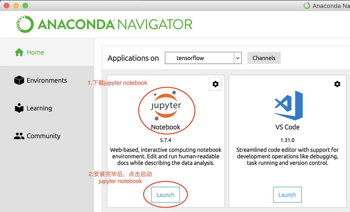 Install TensorFlow in Anaconda