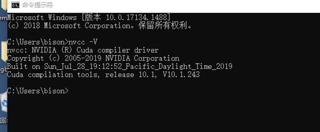 Winds10+TensorFlow-gpu1.14+CUDA10.1+cuDNN7.4